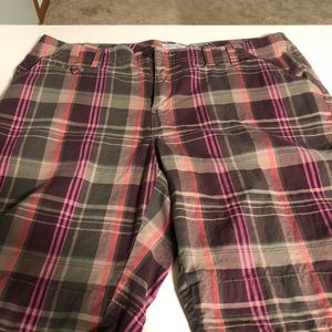 Women’s Size 20 Plaid Bermuda Length Shorts